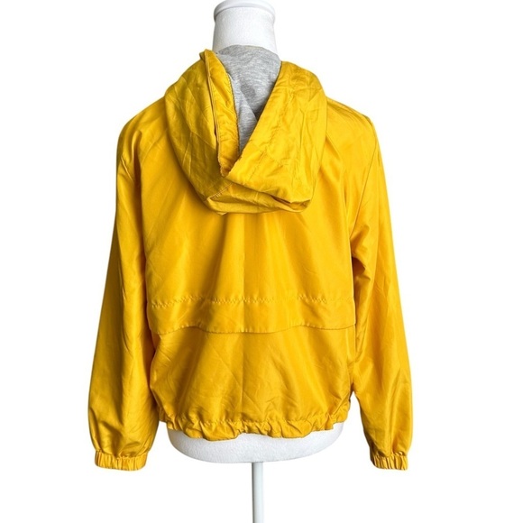 Divided H&M Yellow Lightweight Hoodie Windbreaker Jacket Size Small - Picture 4 of 17